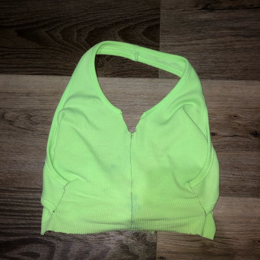 cropped halter tank